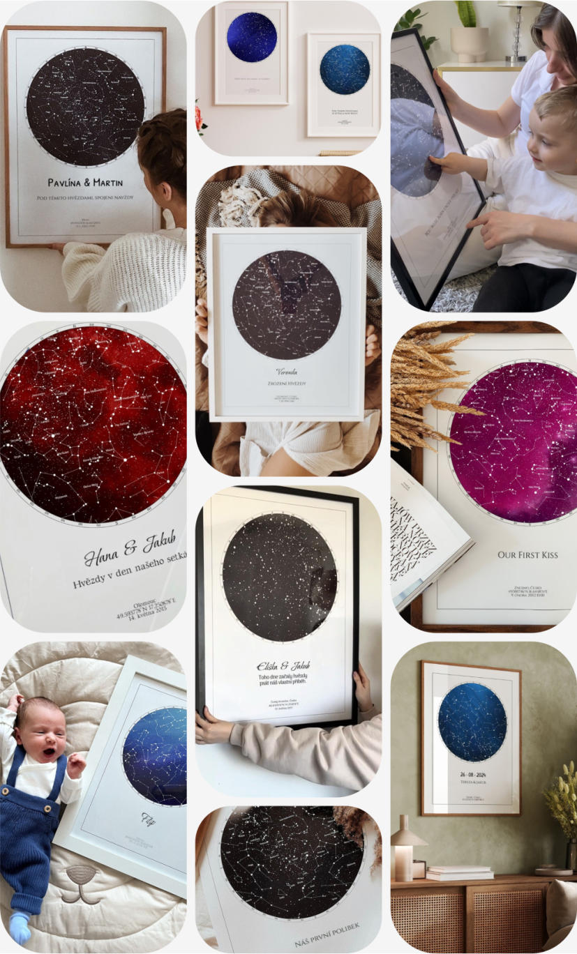 Hvězdná mapa se může stát velmi vydařeným dárkem z mnoha důvodů.